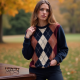 Women's Argyle Crewneck Sweater