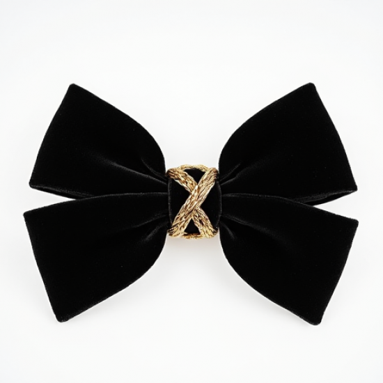 Women's Chain Detail Hair Bow