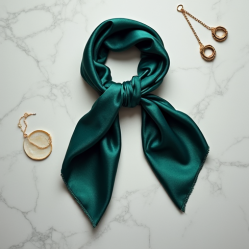 Women's Geometric Silk Scarf