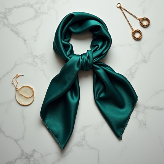 Women's Geometric Silk Scarf