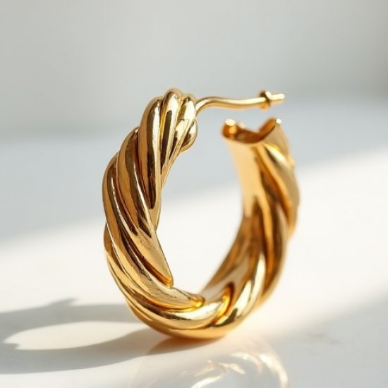 Chunky Gold Hoops