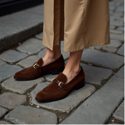 Women's Suede Mary Jane Loafer