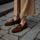 Women's Suede Mary Jane Loafer