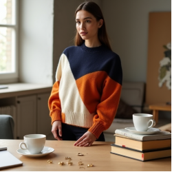 Women's Color-Block Knit Top