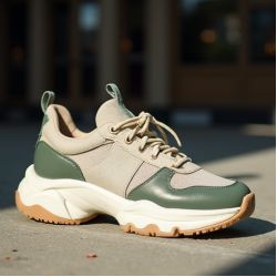 Women's Two-Tone Chunky Sneaker