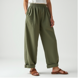 Women's Elastic Cuff Lantern Pants
