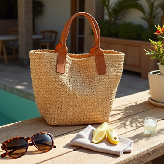 Women's Straw Raffia Tote