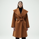 Women's Dramatic Lapel Wool Coat