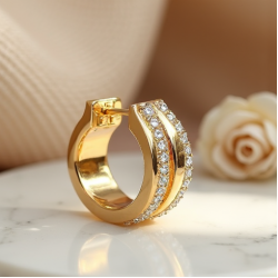 Women's Double Hoop Earrings