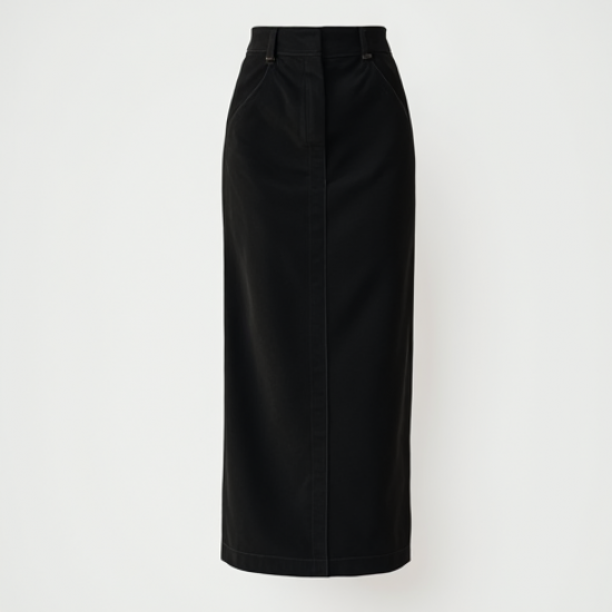 Women's Soft High Waist Straight Skirt