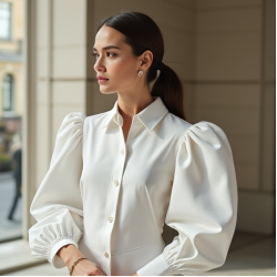 Women's Gathered Sleeve Shirt