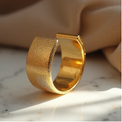 Women's Textured Ear Cuff - Elegant Style