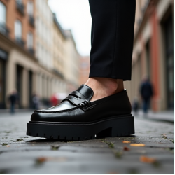 Women's Block Heel Penny Loafer