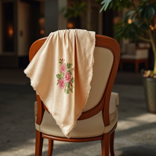 Women's Embroidered Silk Scarf