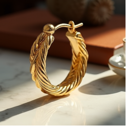Women's Twisted Hoop Earrings