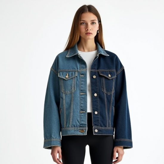 Women's Two-Tone Denim Jacket
