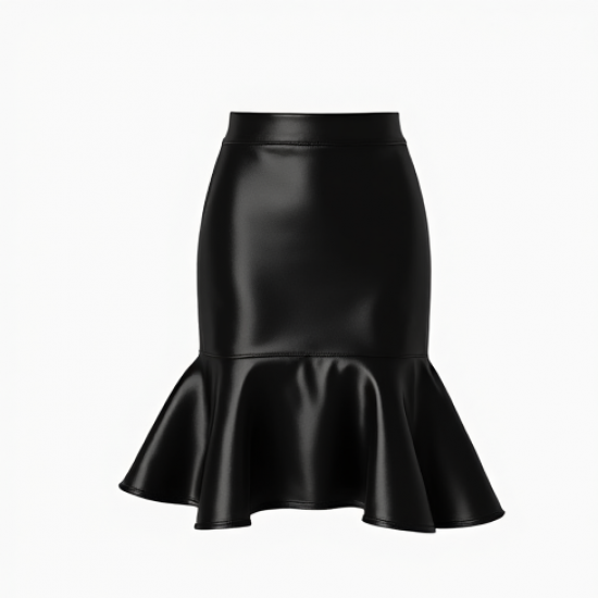 Women's Satin Mermaid Mini Skirt