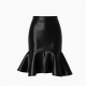 Women's Satin Mermaid Mini Skirt