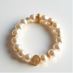 Women's Pearl Charm Bracelet
