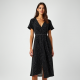 Women's Micro Polka Flowy Dress