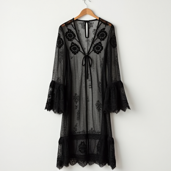 Women's Lace Mesh Duster