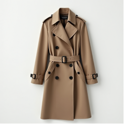 Women's Sculpted Shoulder Trench