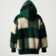 Women's Checkered Knit Hoodie