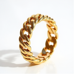 Women's Thick Link Bangle