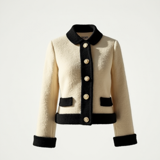 Women's Mini Boucle Cardigan Coat
