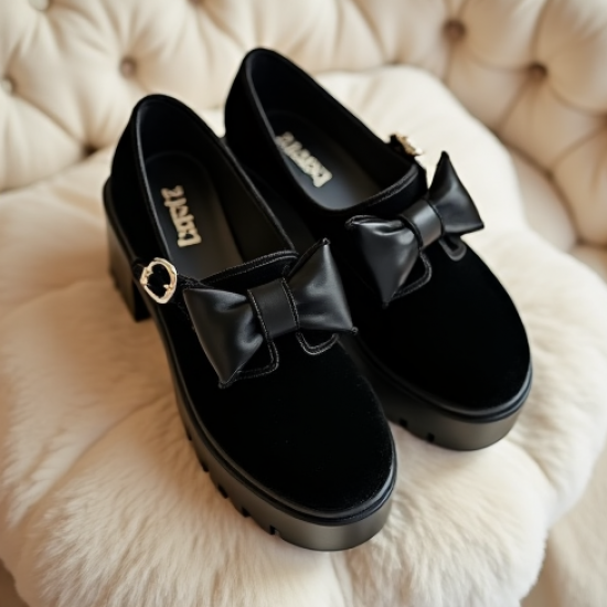 Women's Bow Thick Sole MJ