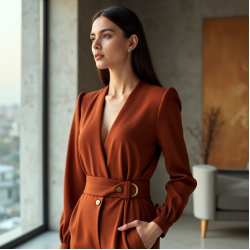 Women's Sculpted Shoulder Wrap Top