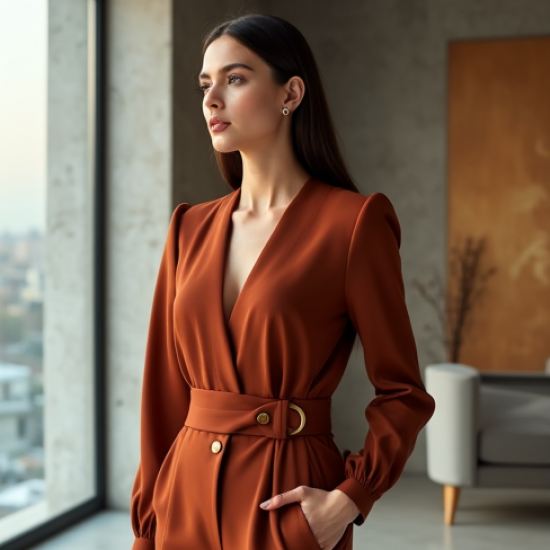 Women's Sculpted Shoulder Wrap Top