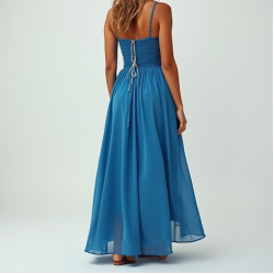Women's High-Low Hem Maxi Skirt