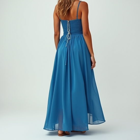 Women's High-Low Hem Maxi Skirt