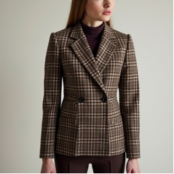 Women's Mini Plaid Blazer
