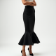 Women's Mermaid Hem Midi Skirt