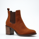 Women's Suede Chunky Heel Boot