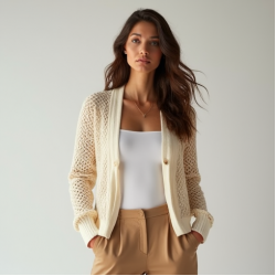 Women's Net Sleeve Cardigan