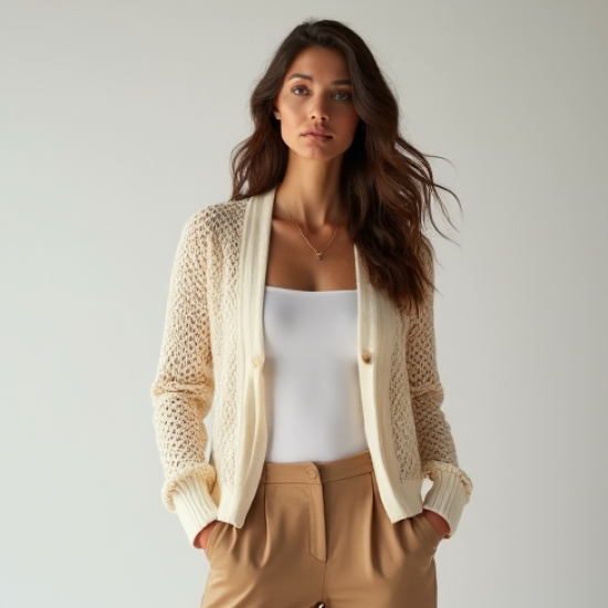 Women's Net Sleeve Cardigan