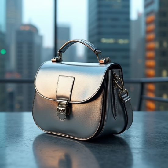 Women's Metallic Saddle Bag