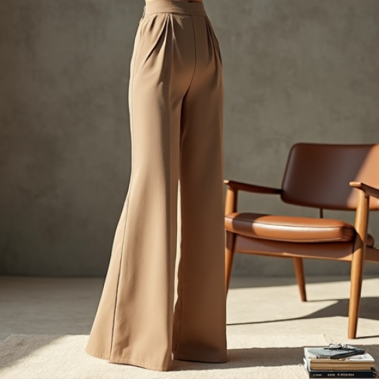 Women's Simple High Waist Wide Pants