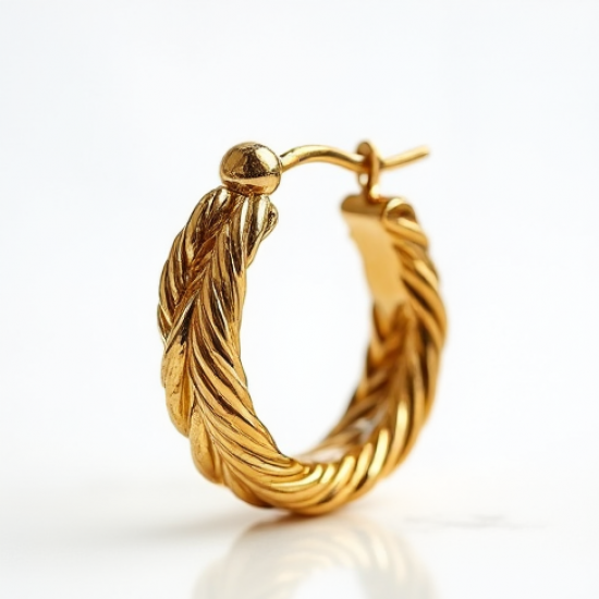 Women's Twisted Hoop Earrings