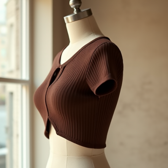 Women's Keyhole Waist Crop Shirt