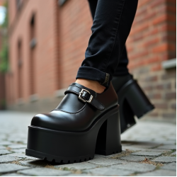 Women's Buckle Strap Platform Mary Jane