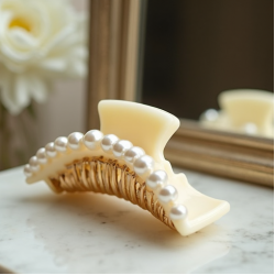 Women's Pearl Embellished Claw