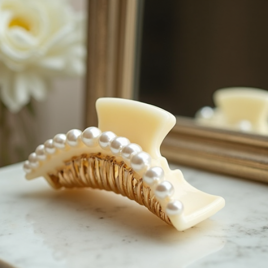 Women's Pearl Embellished Claw