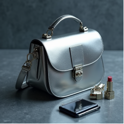 Women's Metallic Saddle Bag