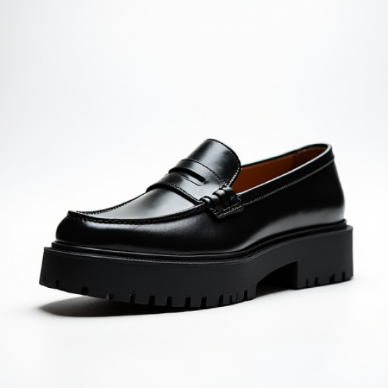 Women's Block Heel Penny Loafer