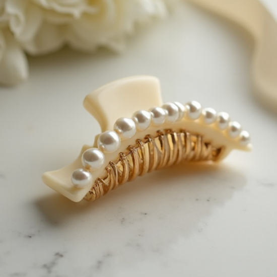 Women's Pearl Embellished Claw
