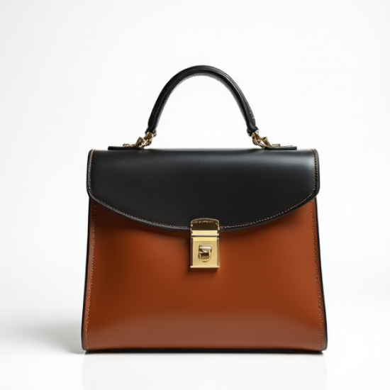 Women's Two-Tone Top-Handle Bag